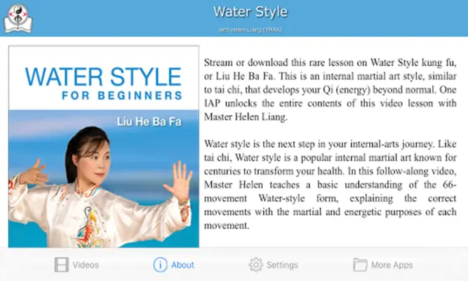 Water Style Kung Fu Tai Chi android App screenshot 0